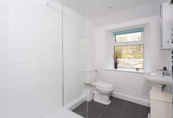The second shower-room with garden views.