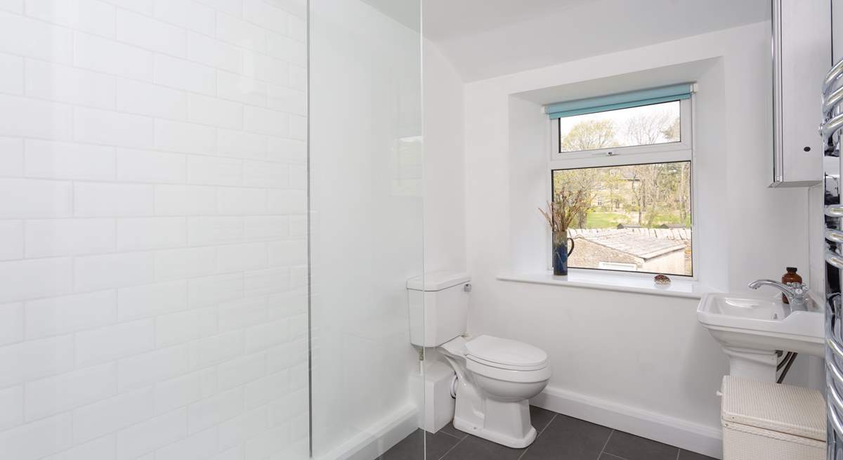 The second shower-room with garden views.