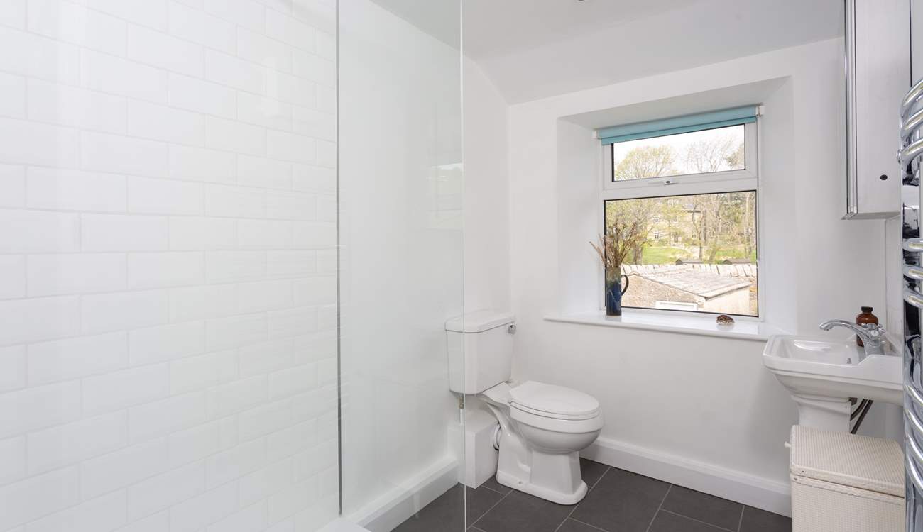 The second shower-room with garden views.