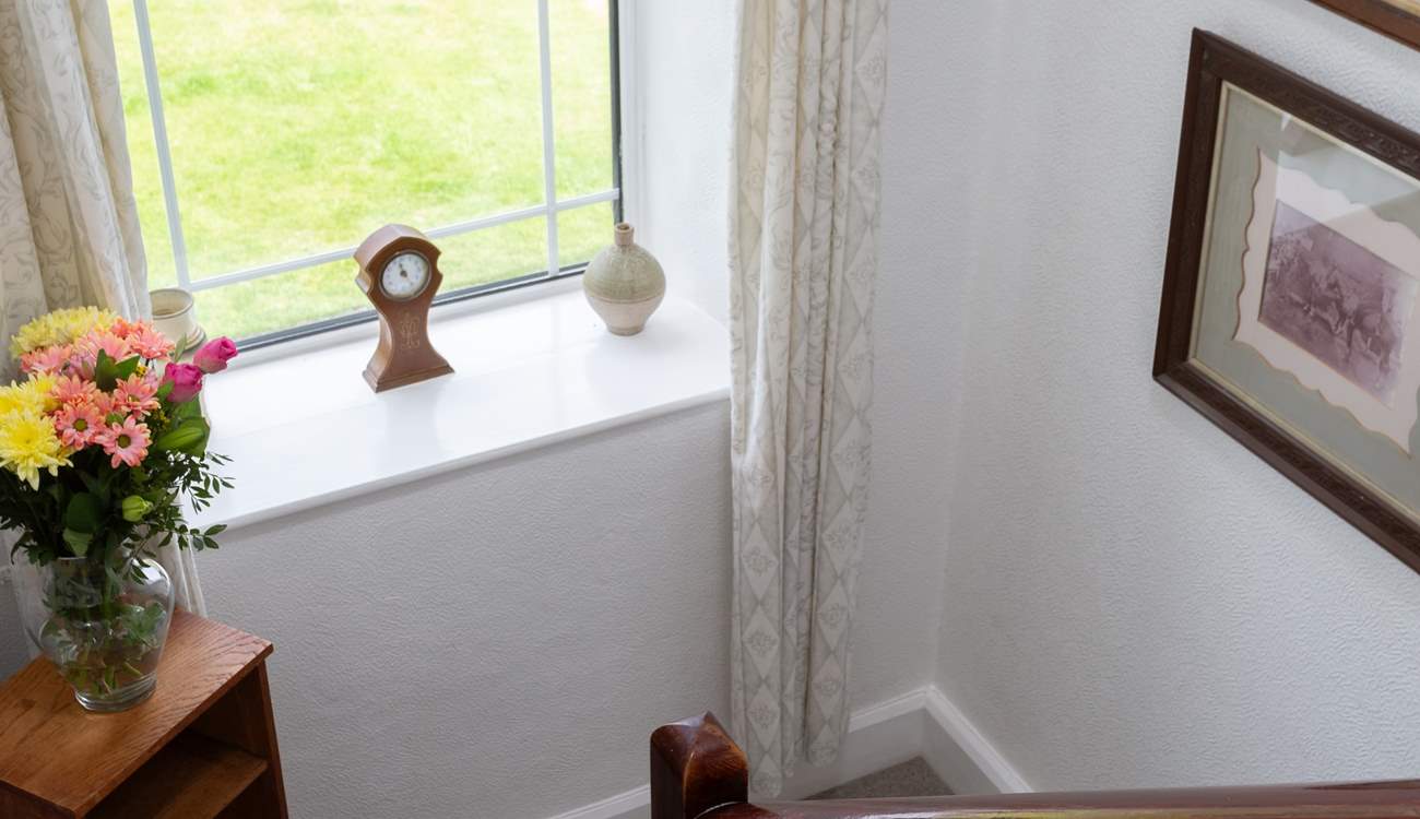 Even the staircase has fantastic views.