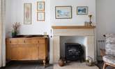 The stone fireplace adds such character. - Thumbnail Image