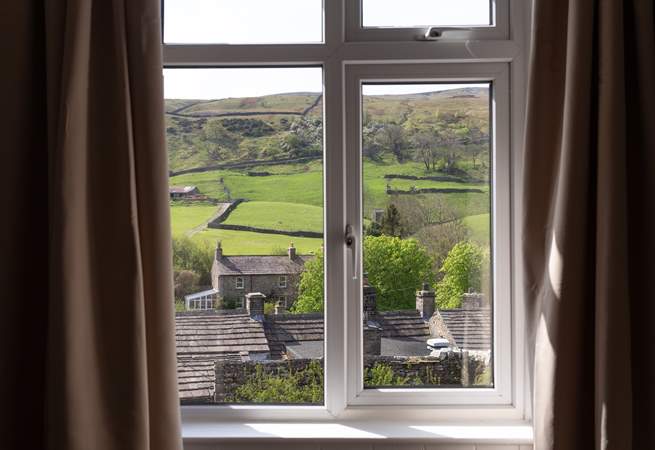 View over the rooftops of Muker.