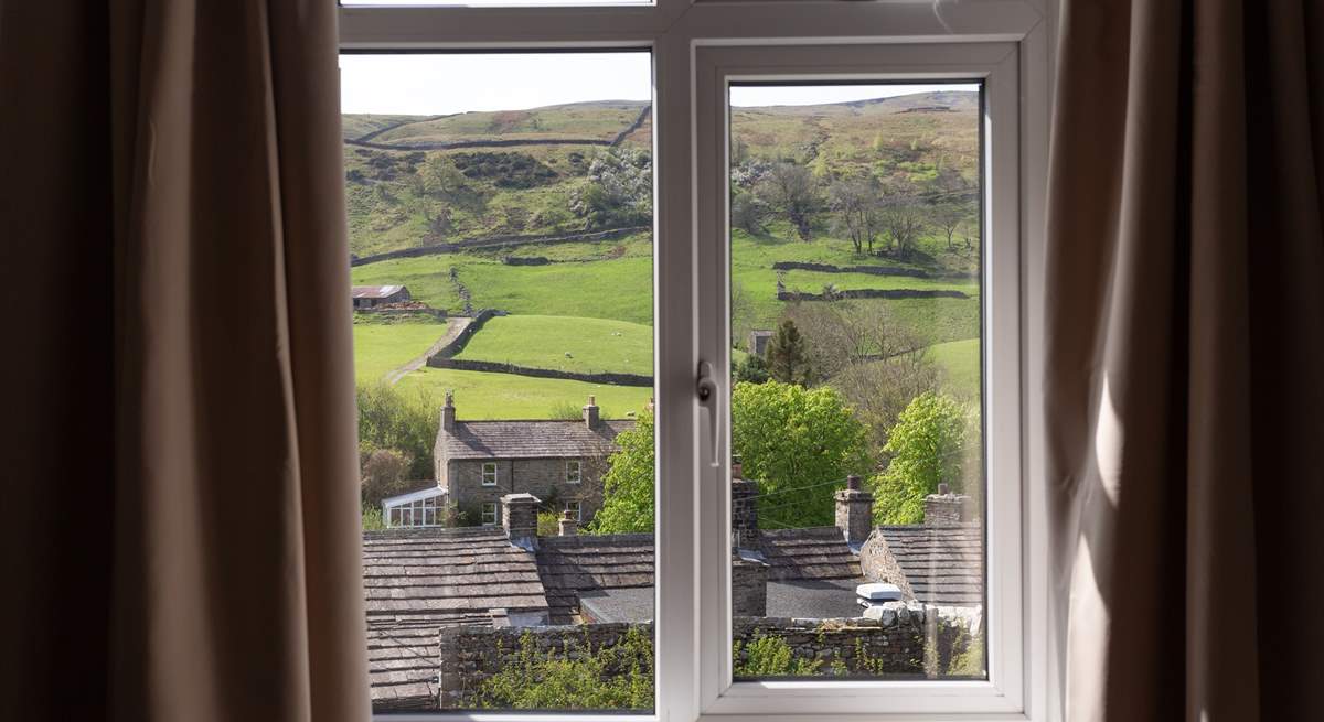 View over the rooftops of Muker.