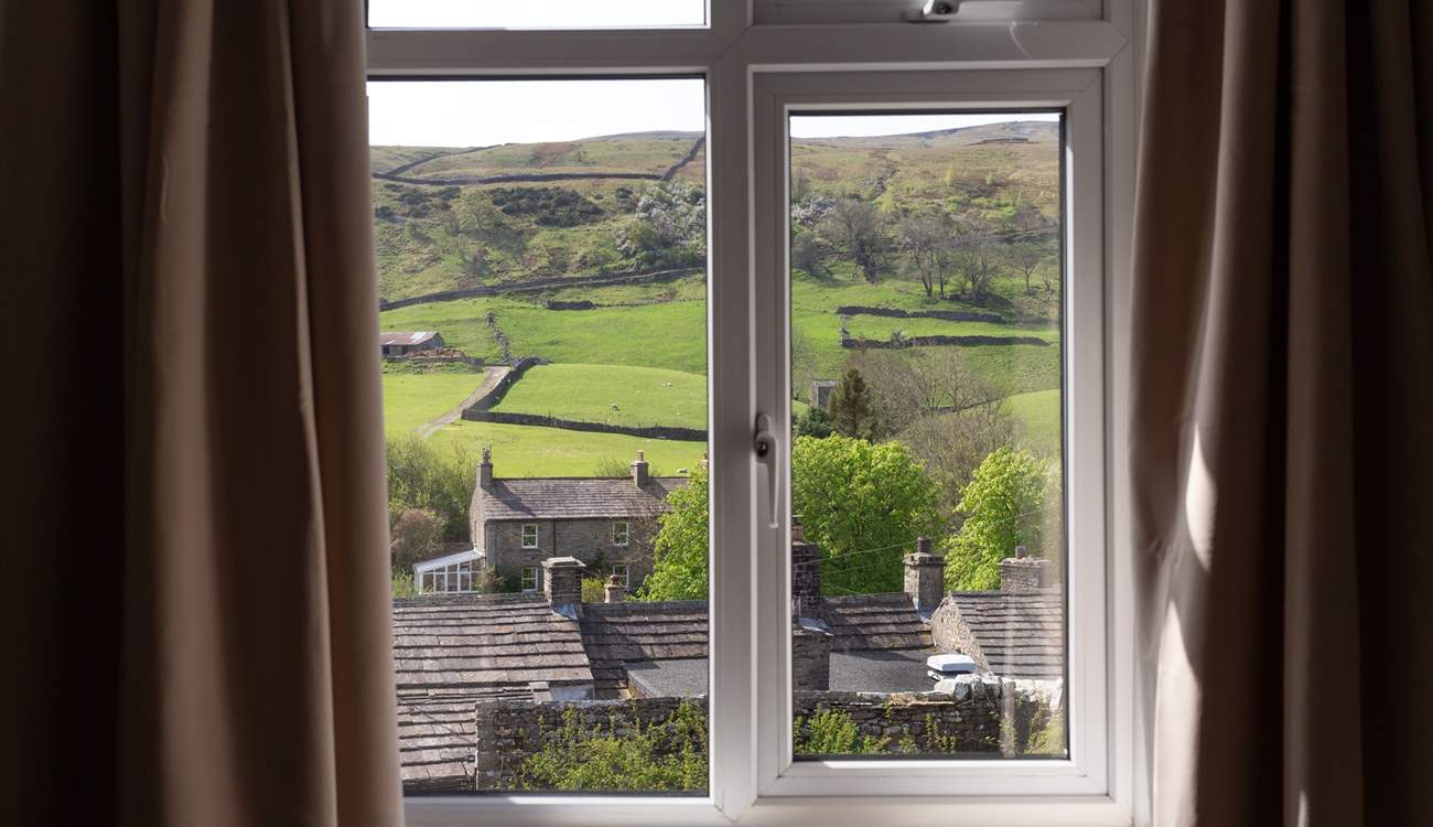 View over the rooftops of Muker.