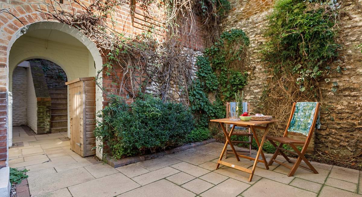 Enjoy a Pimms in the courtyard garden.