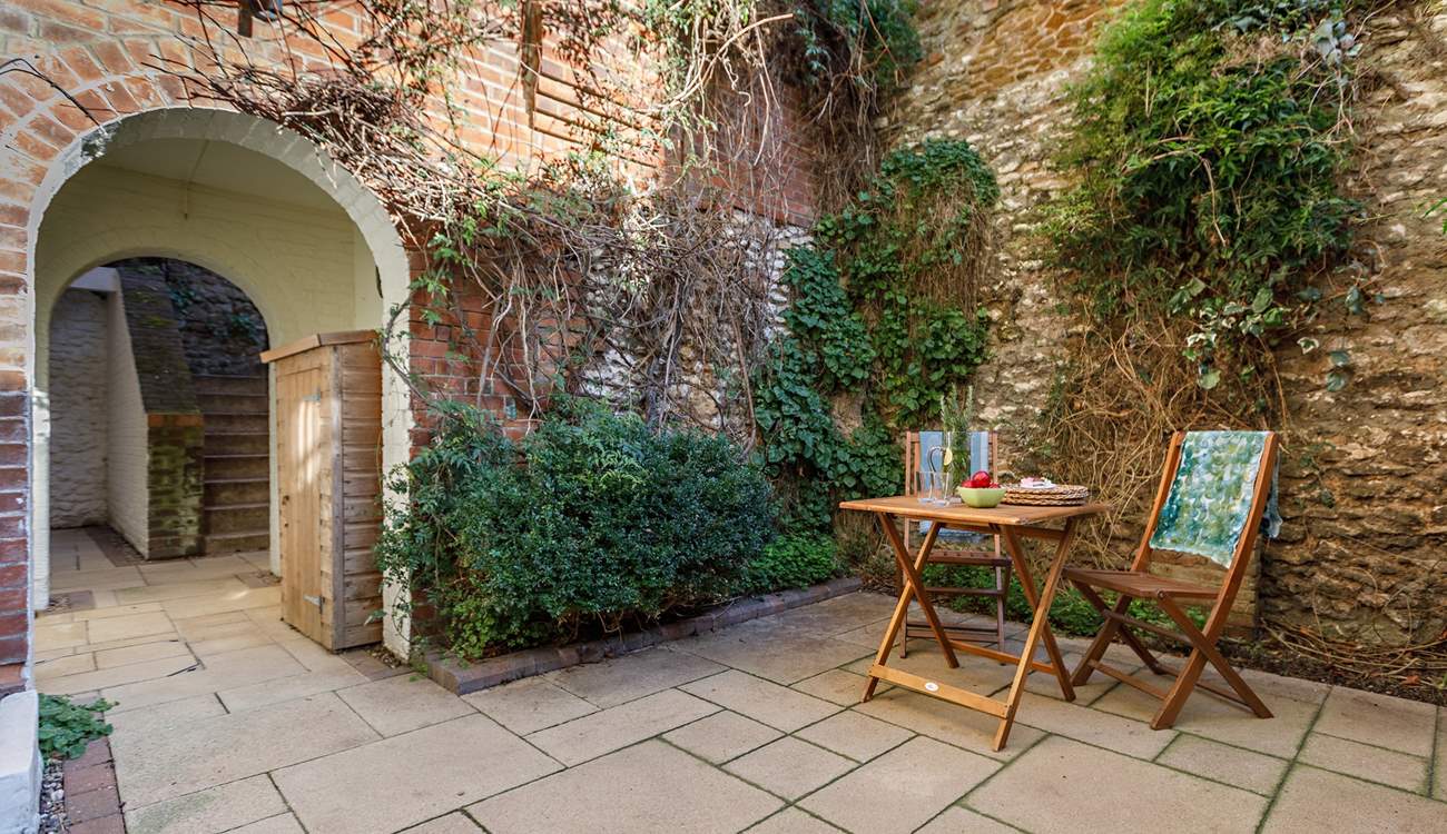 Enjoy a Pimms in the courtyard garden.