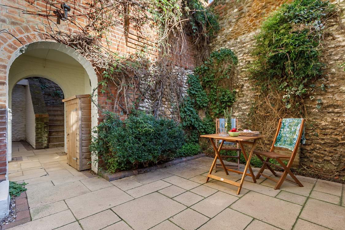 Enjoy a Pimms in the courtyard garden.