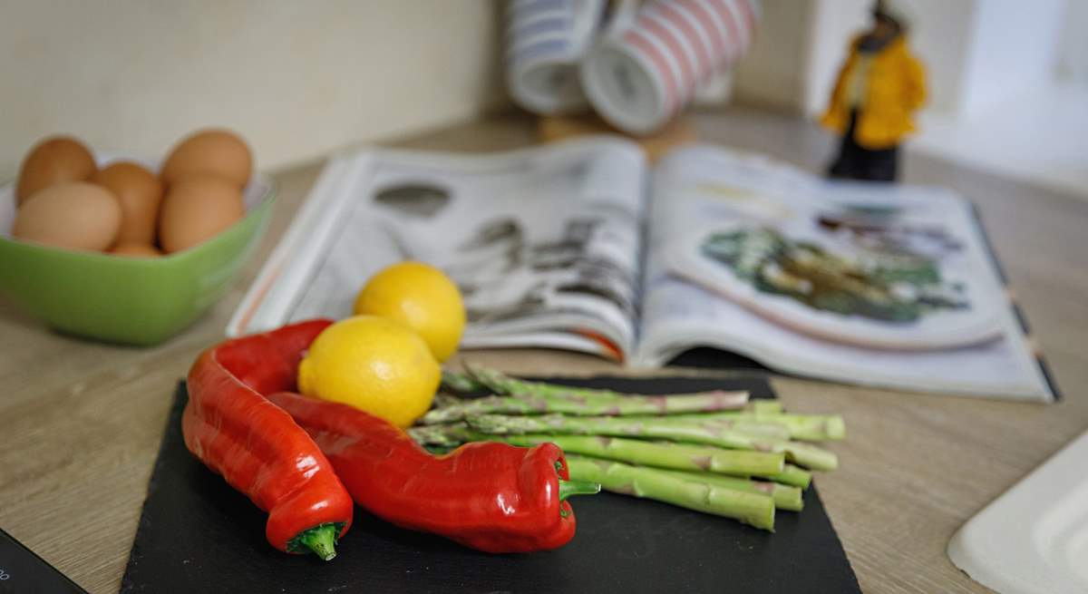 Create a feast for friends in the light filled kitchen.