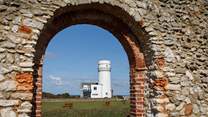 Hunstanton Lighthouse, just a few minutes walk from The Garden Flat.