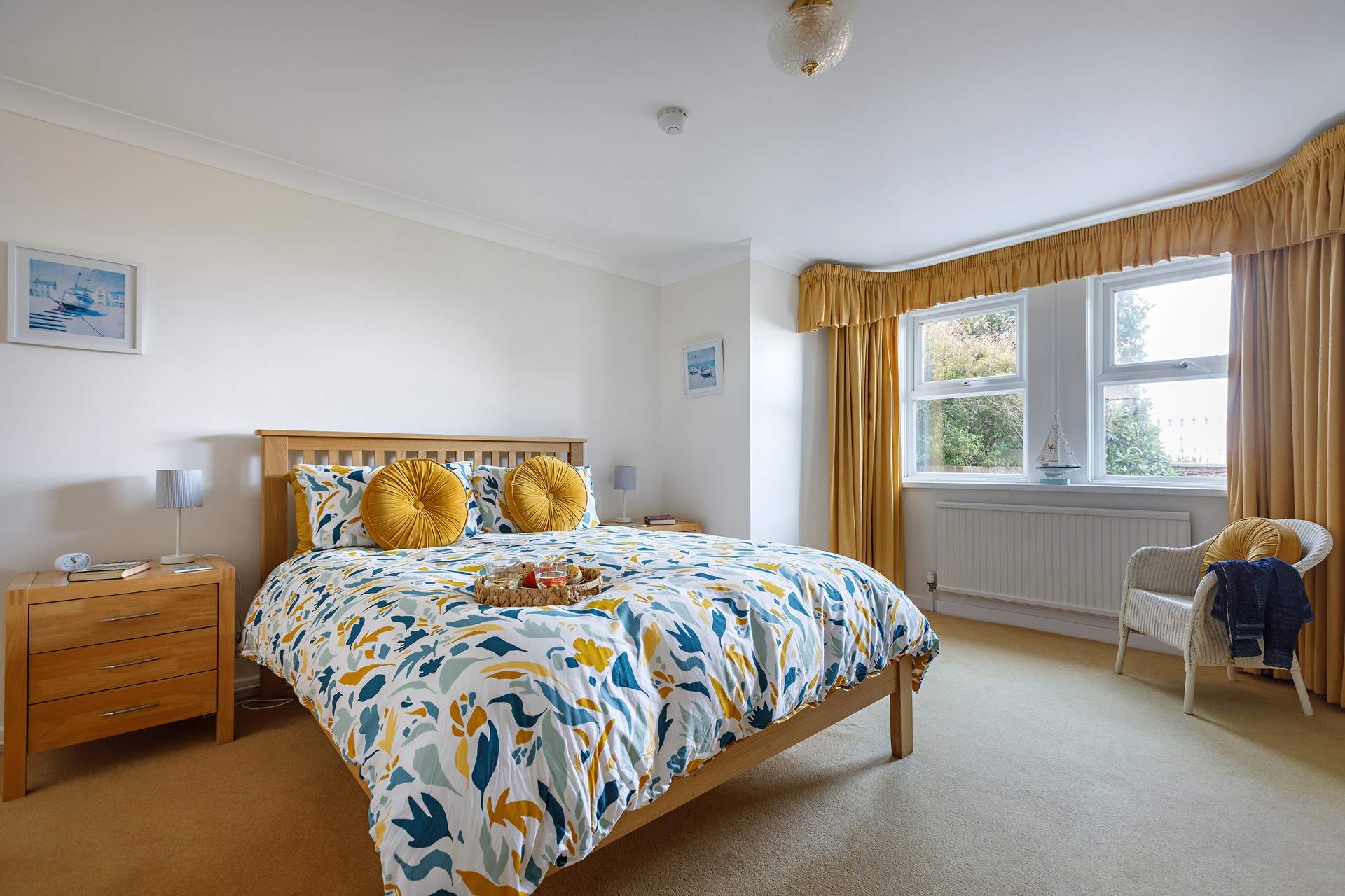 The bedrooms are beautifully furnished.