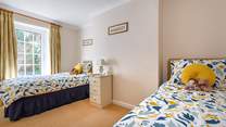 The large twin-room; ideal for adults or children.