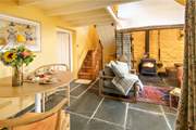 Enjoy the blissful peace in the glow of the warming wood-burner.