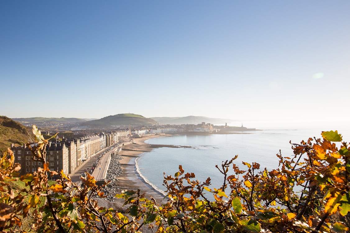 Take a trip along the coast to the vibrant seaside town of Aberystwyth.