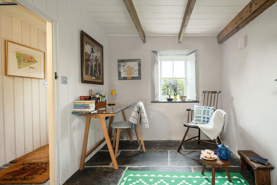 Spend time in the 'Parlour' with a pot of tea, looking at the many beautiful books in the cottage.