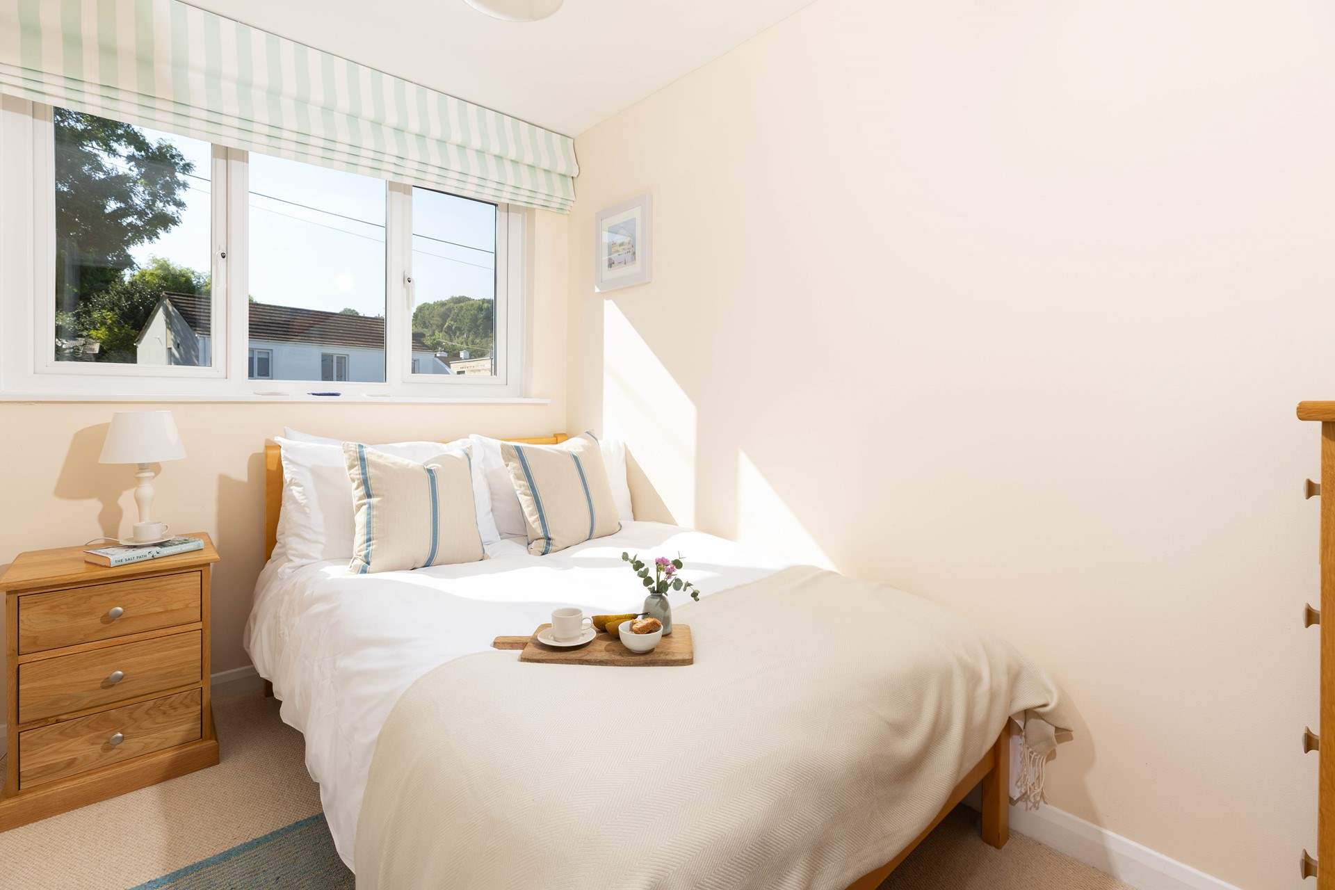 Bedroom 2 has a small double bed (four-foot wide).