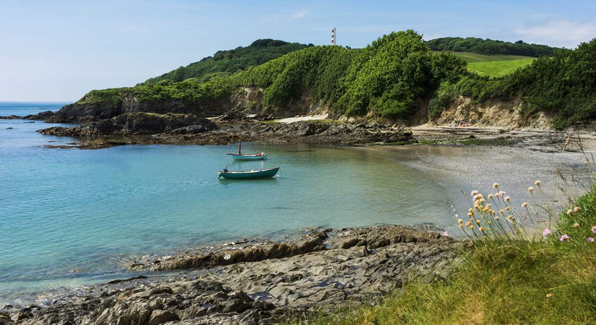 The south coast is peppered with sheltered bays and coves.