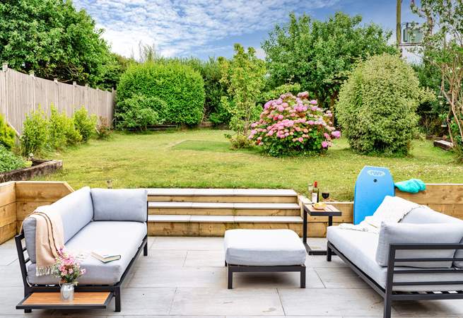 Spend time in the pretty enclosed garden. 