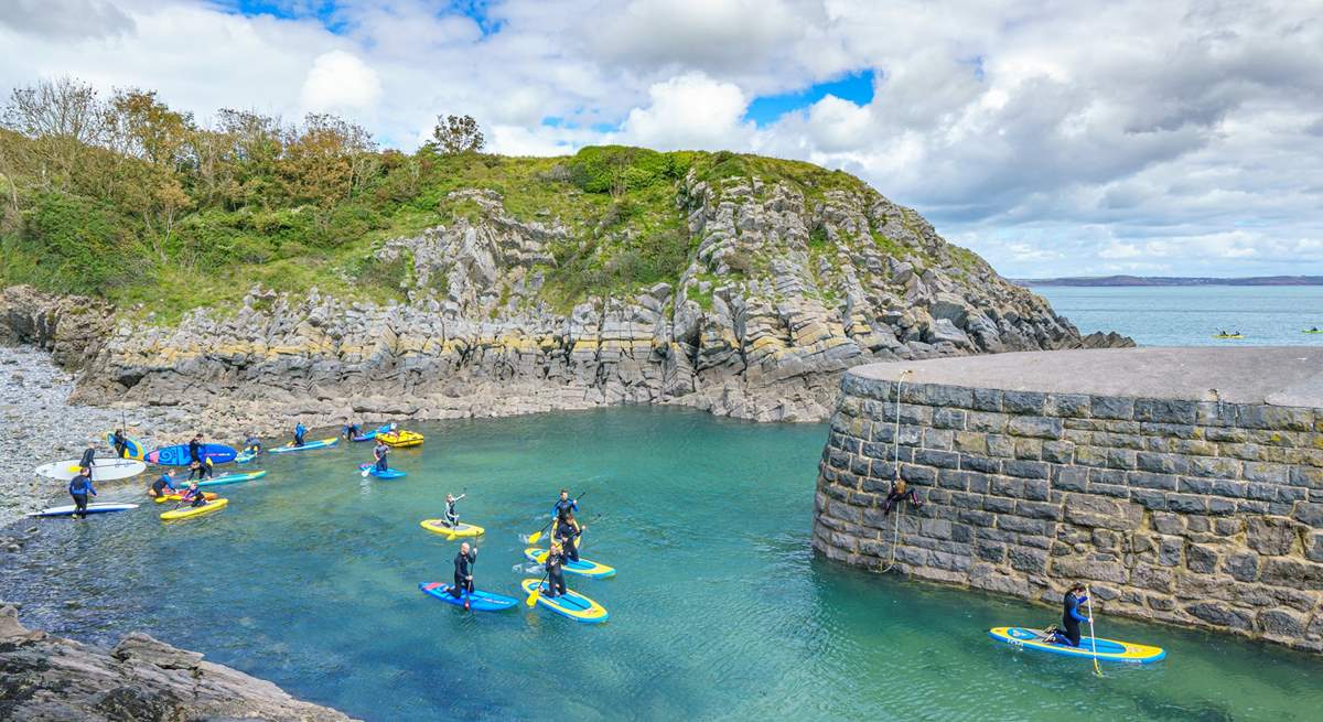 Spend time on the water and try stand up paddle boarding at Stackpole Quay. The Stackpole Inn serves the tastiest Sunday lunch.  