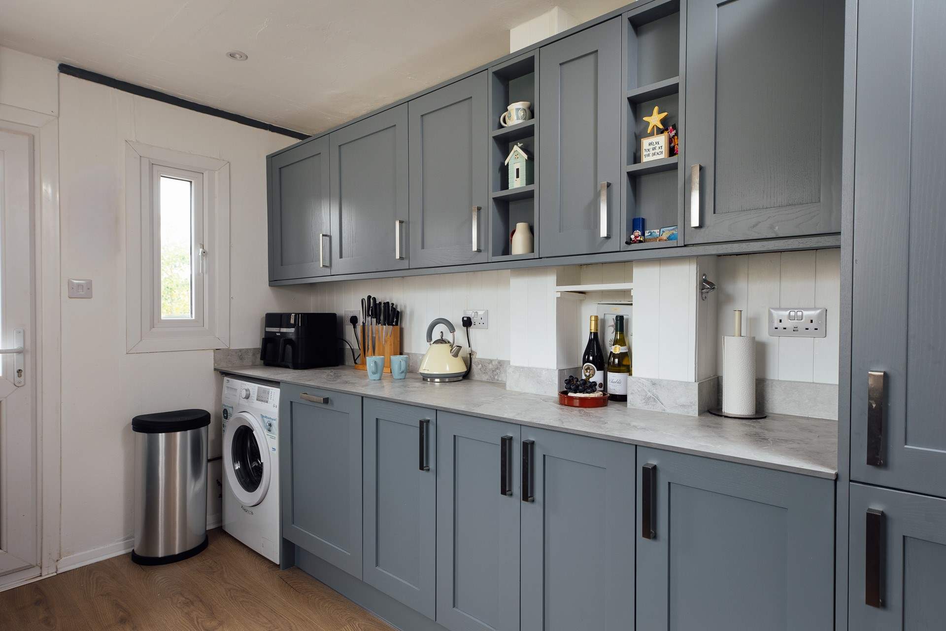 The holiday chef will be in their element in the new, sleek kitchen. 