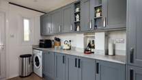 The holiday chef will be in their element in the new, sleek kitchen. 