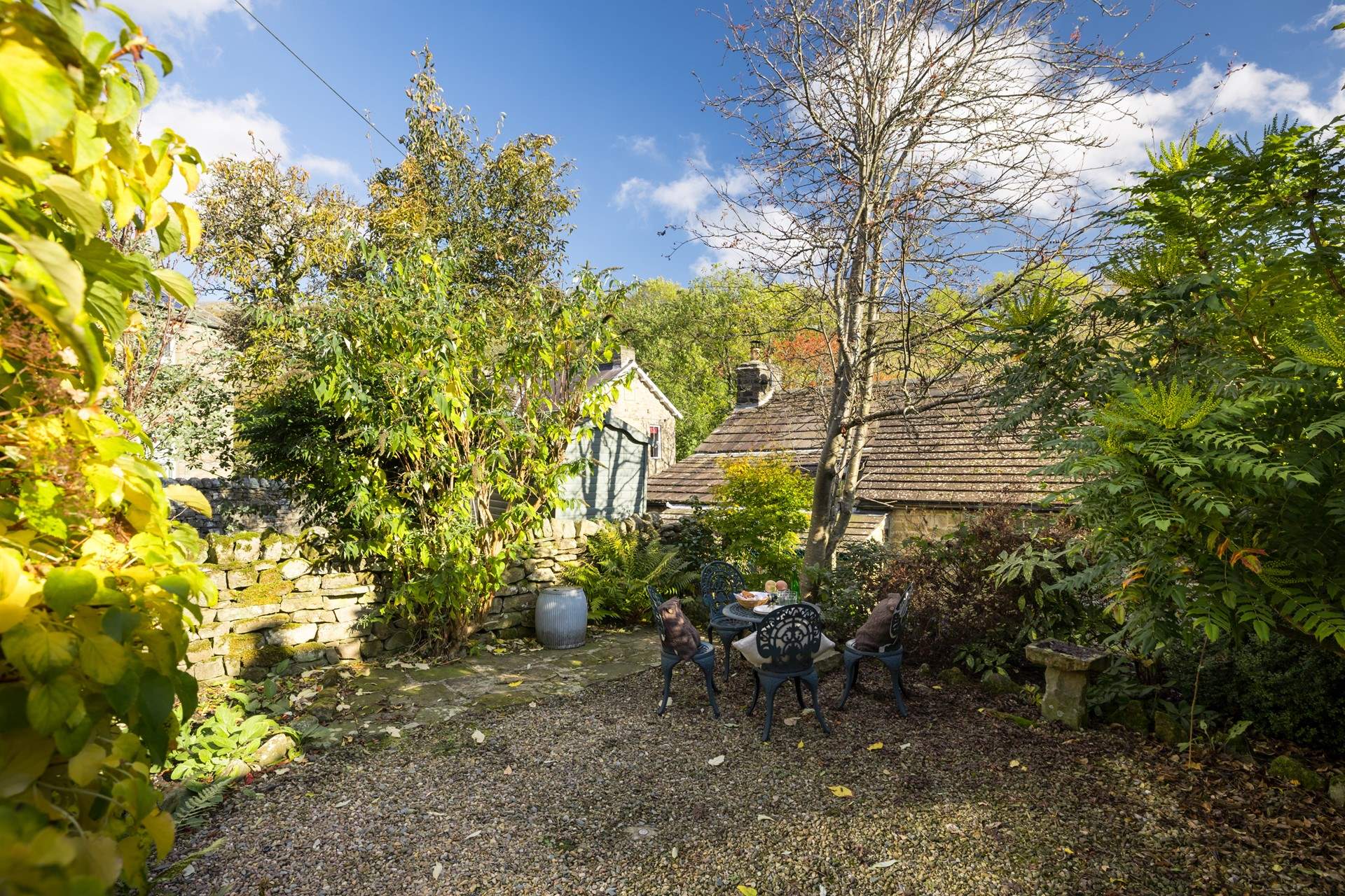 Enjoy an evening drink in the courtyard garden.