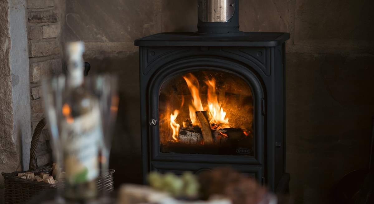 Cosy up in front of the crackling fire.