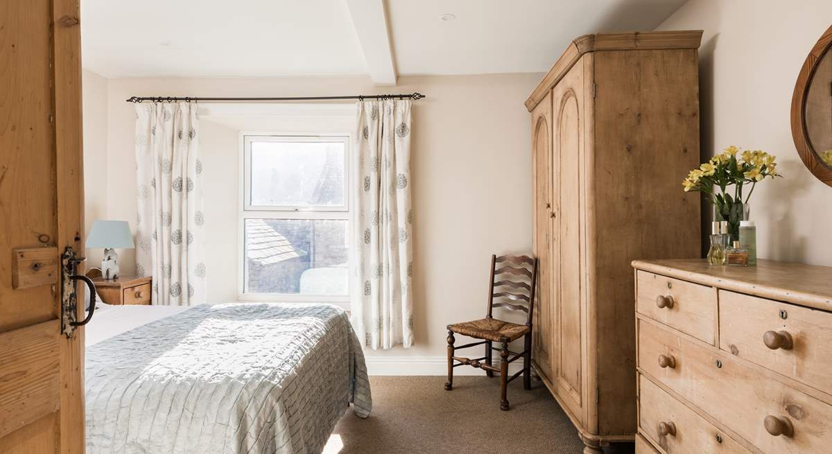 Exhale and relax in this calming bedroom.