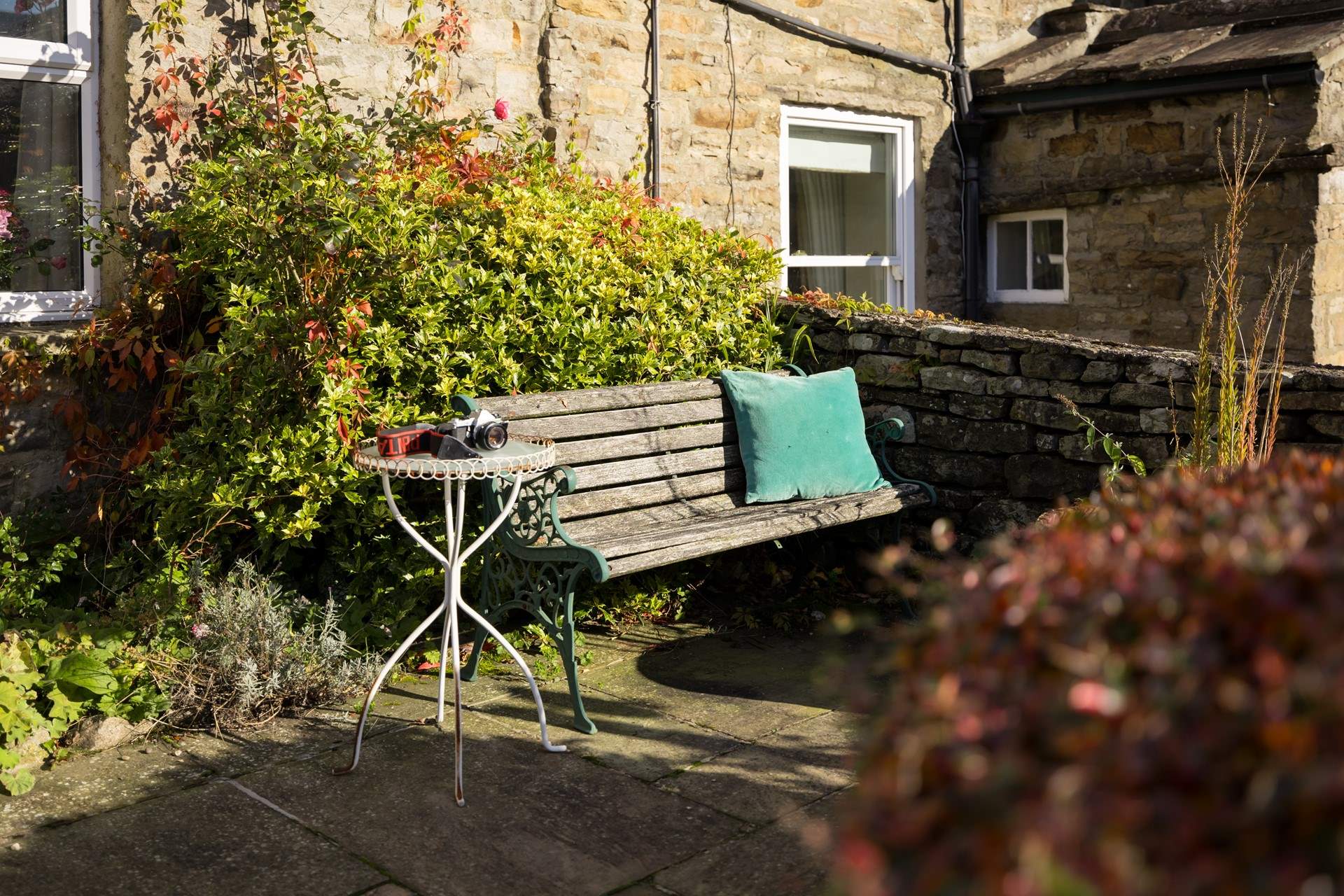 Relax on the bench at the front and watch the world go by.