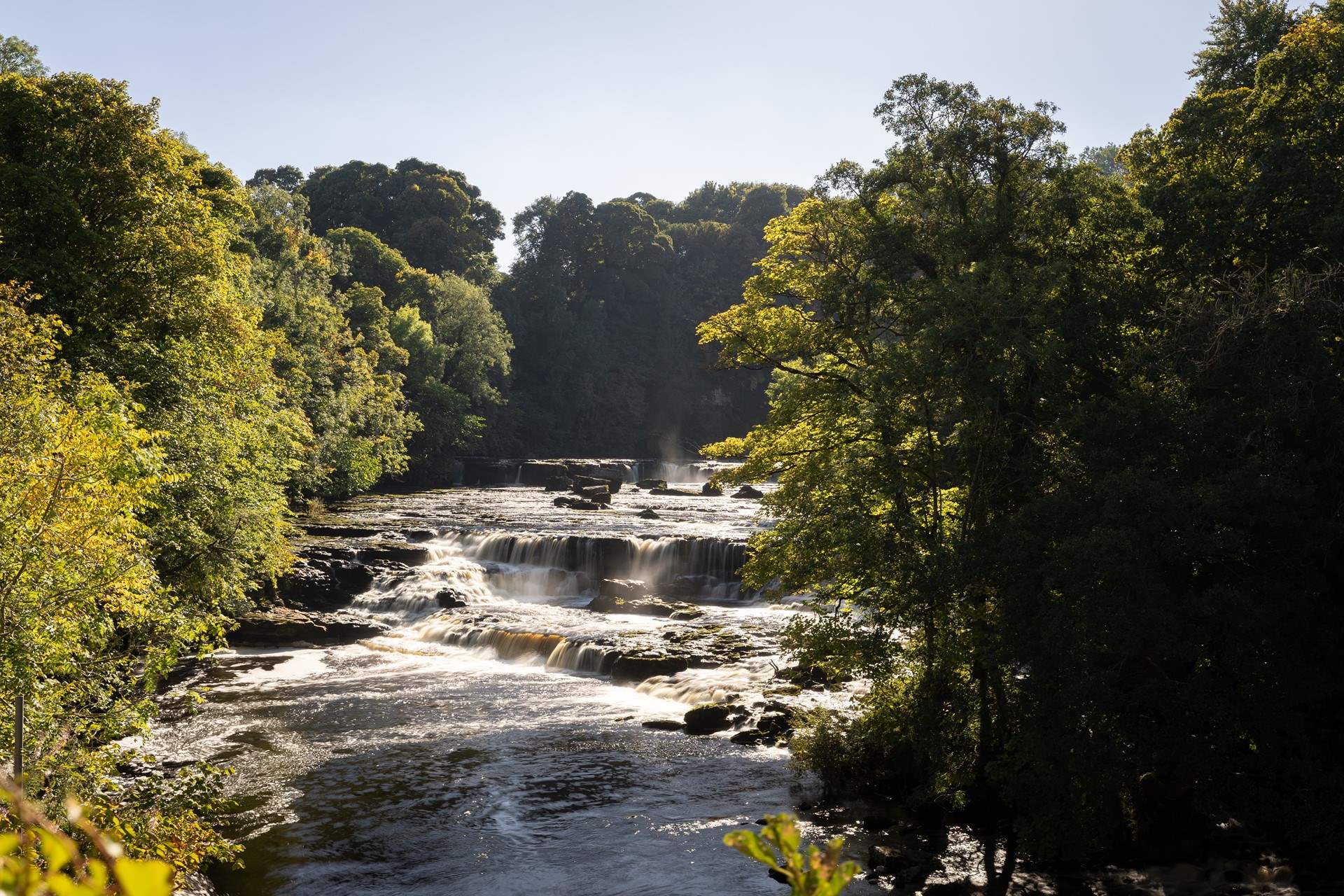 Visit the beautiful Aysgarth Falls.