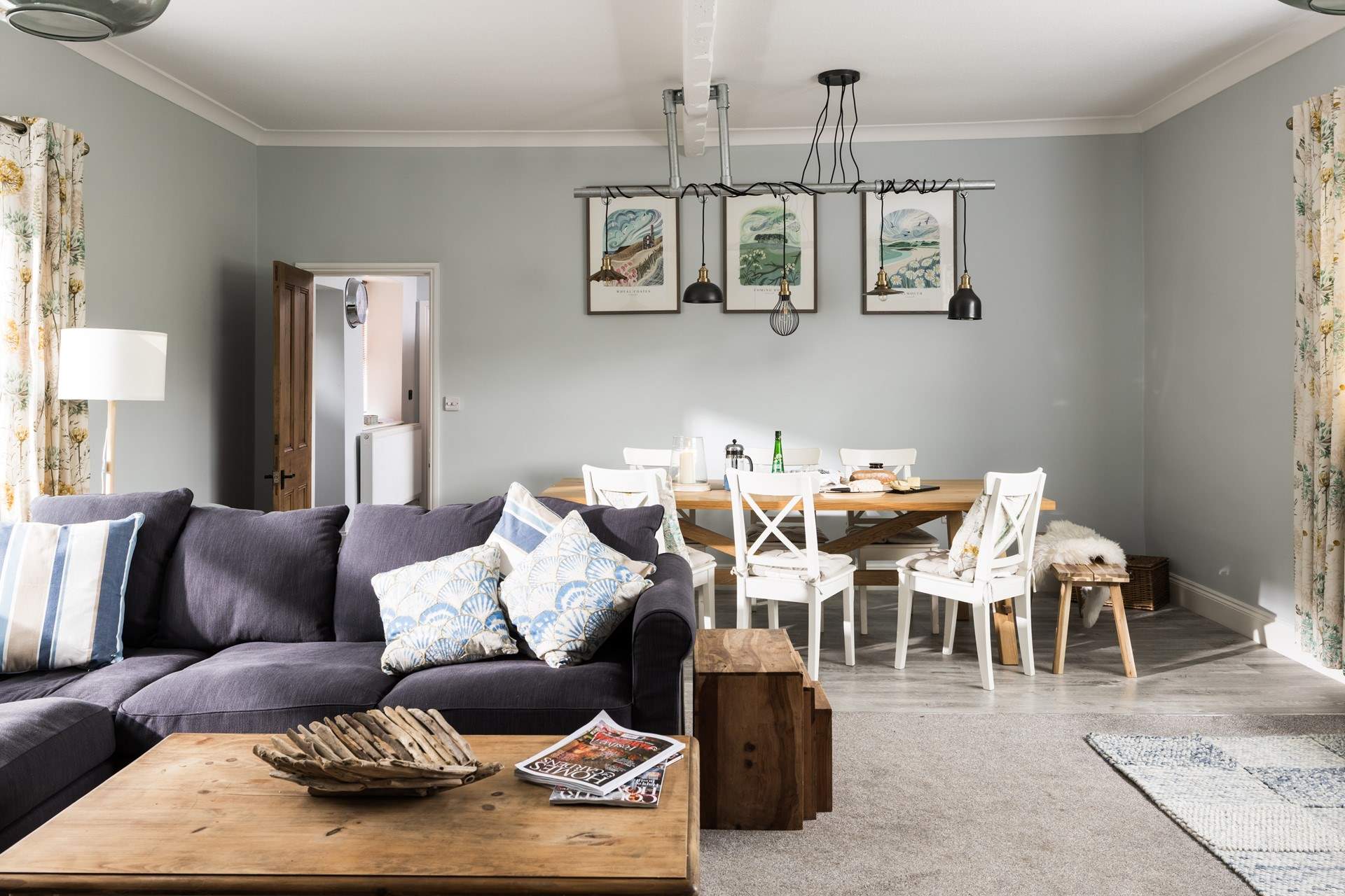 A dining-room with style and comfort.