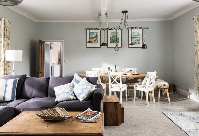 A dining-room with style and comfort.