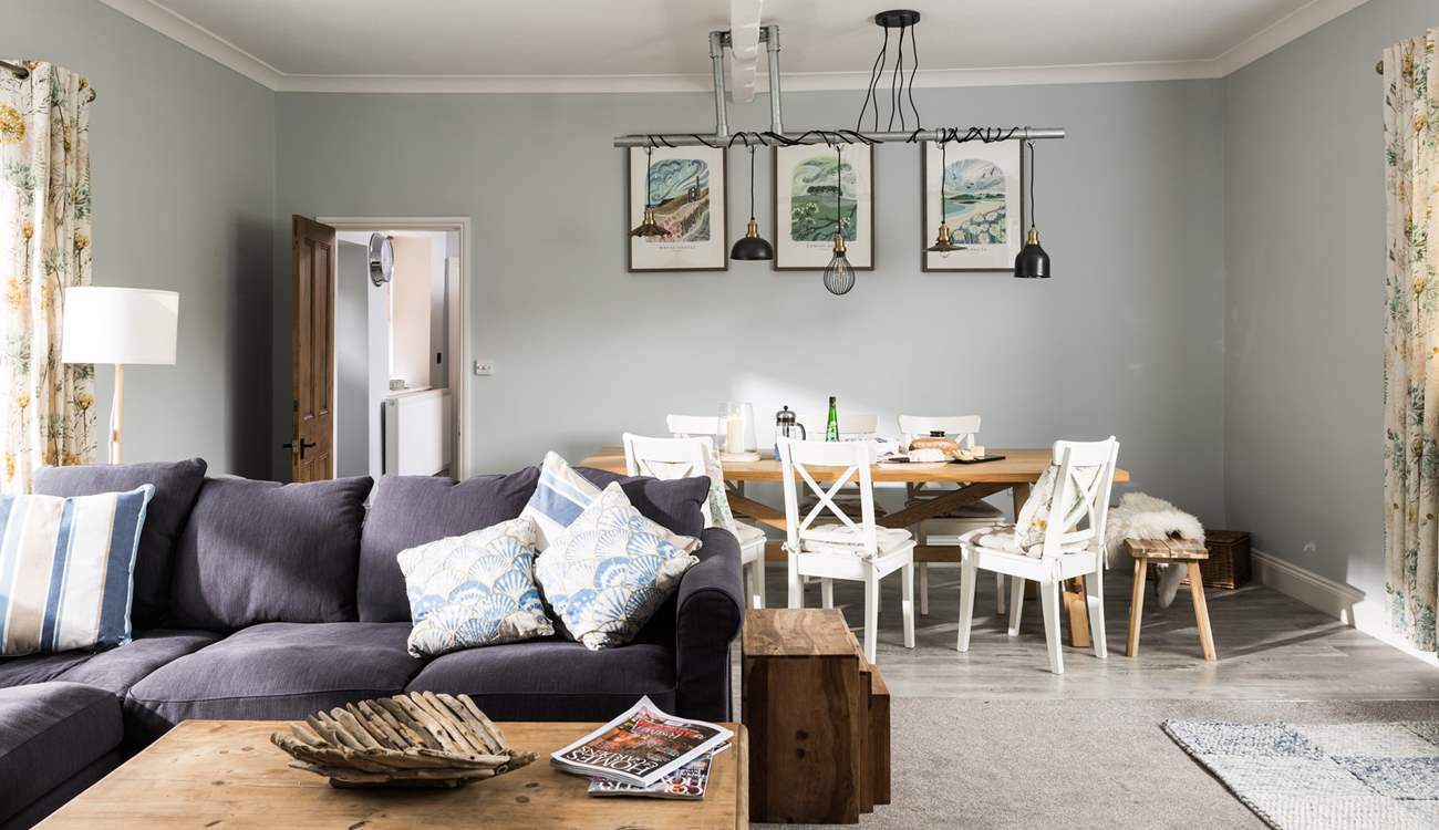 A dining-room with style and comfort.