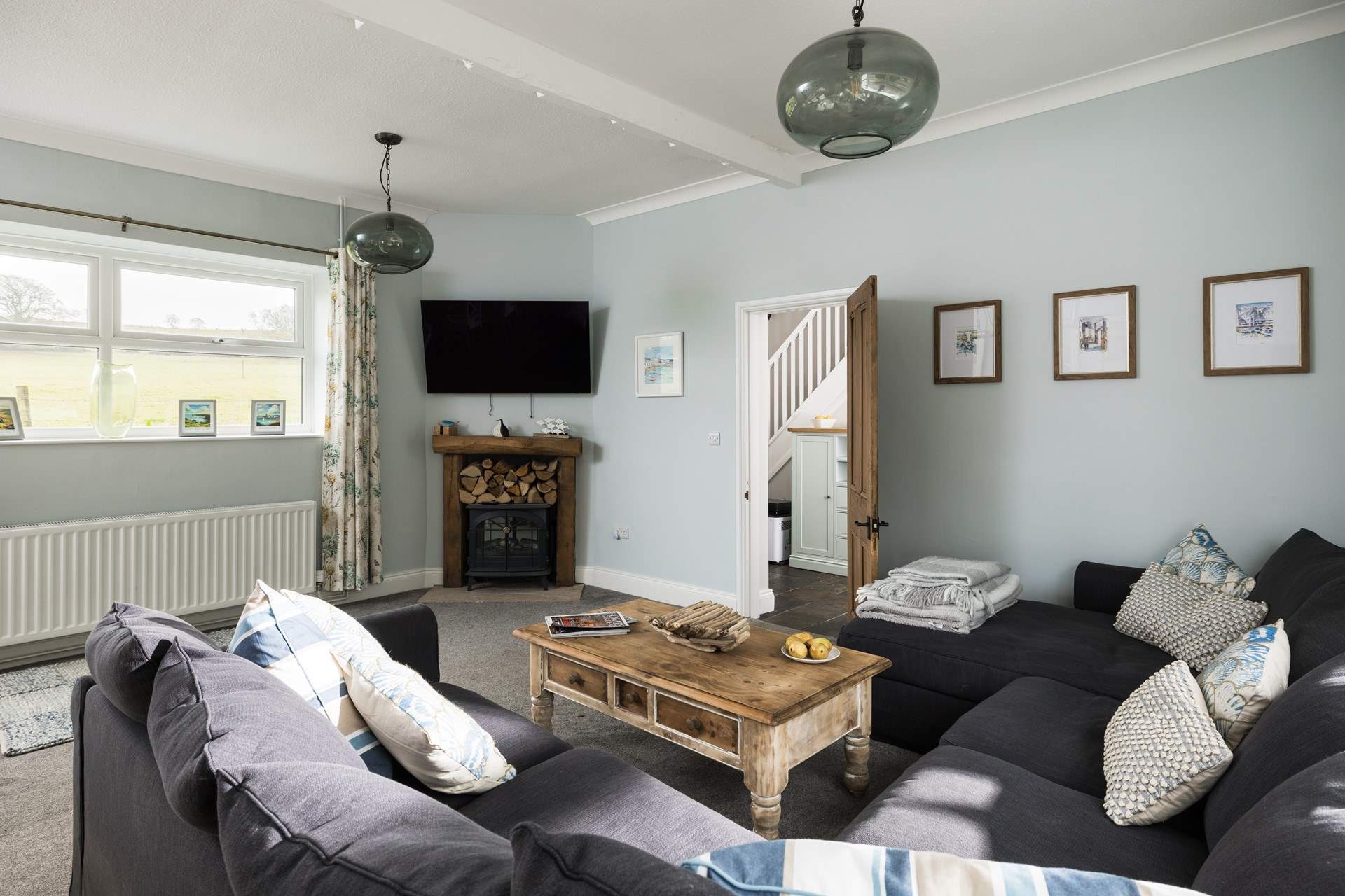 Cosy up in front of the TV.