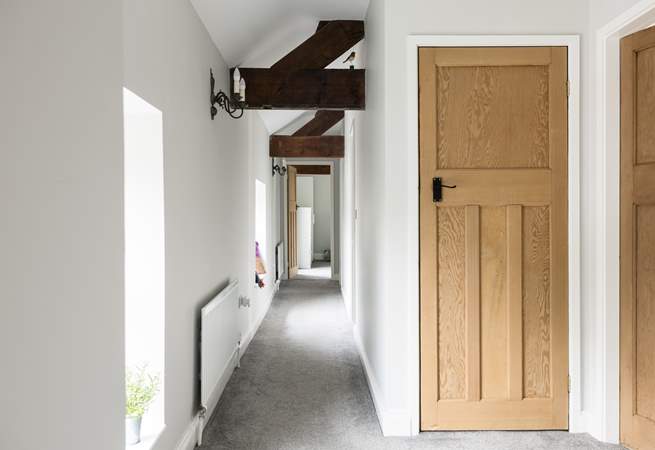 The beams give away the age of the property.