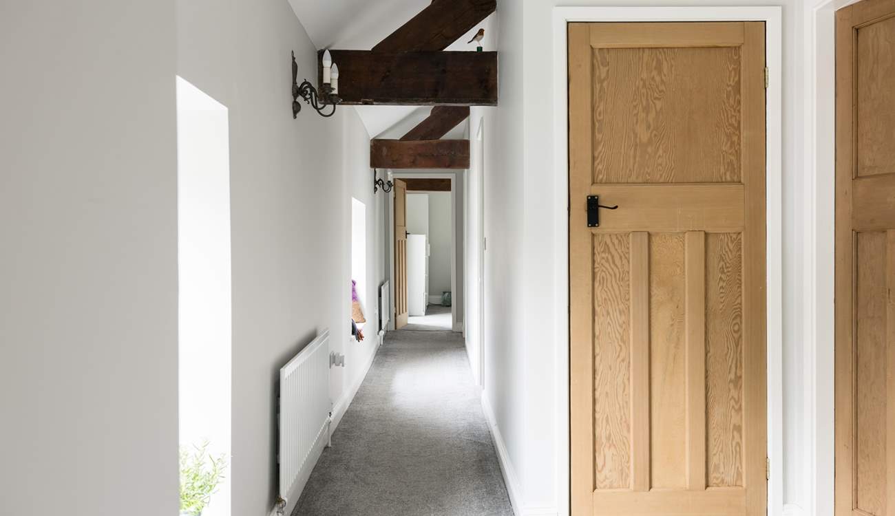 The beams give away the age of the property.