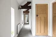 The beams give away the age of the property.