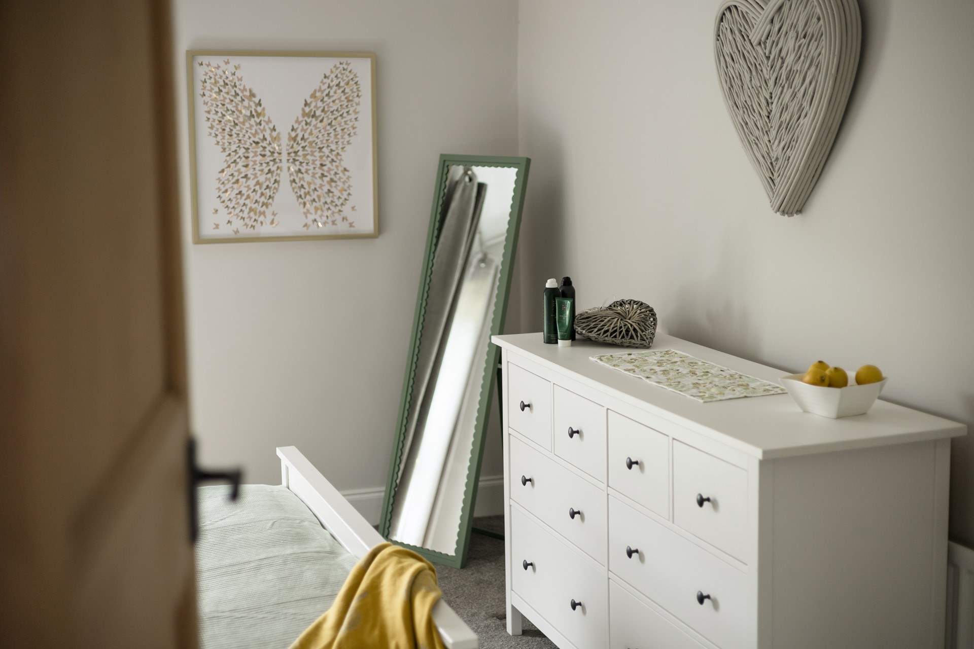 Such a light and airy room.