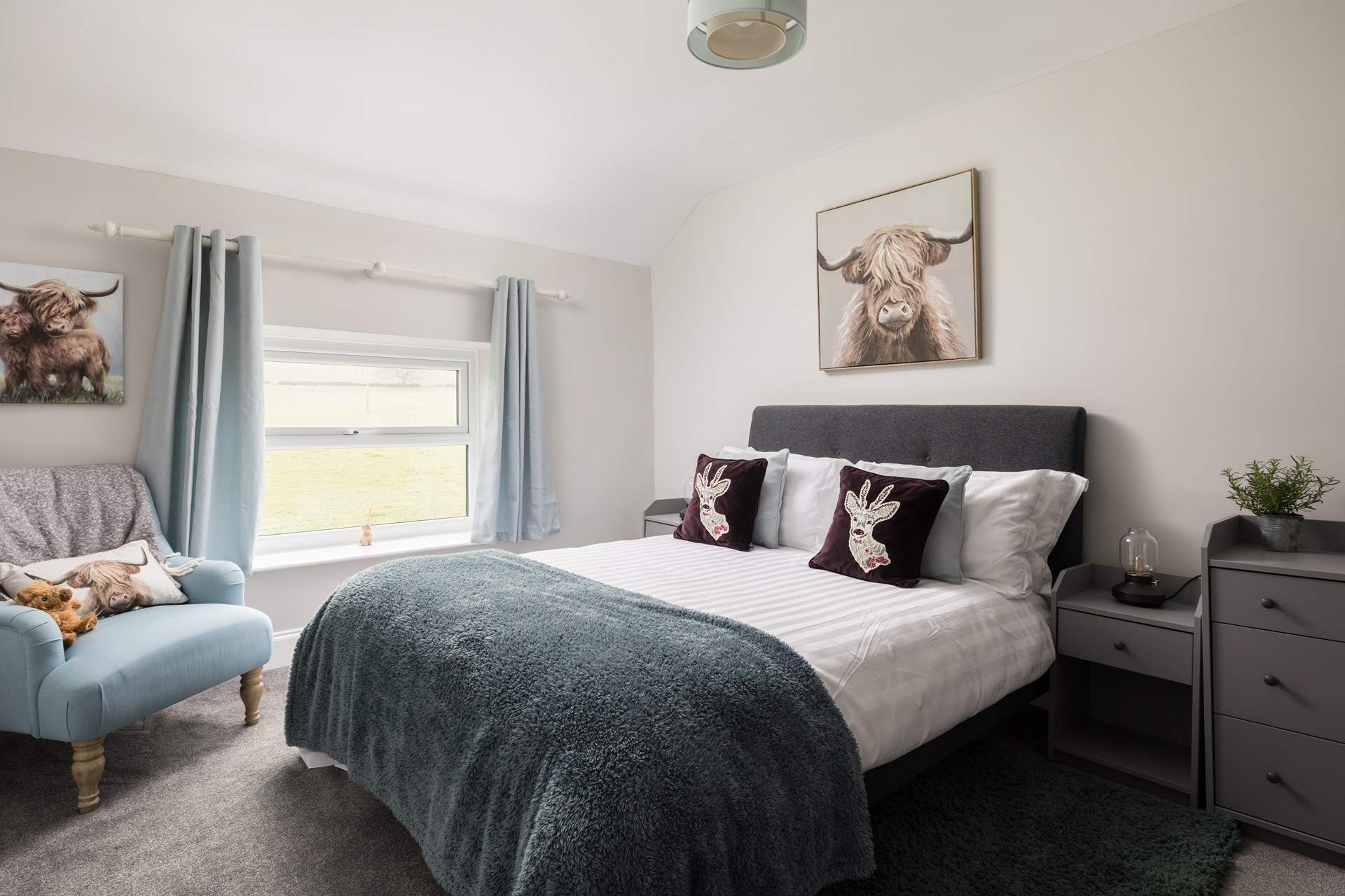 There is a country theme is this room that you are sure to enjoy.