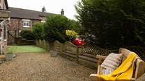 The front garden area is great for sitting out and enjoying the fresh air.