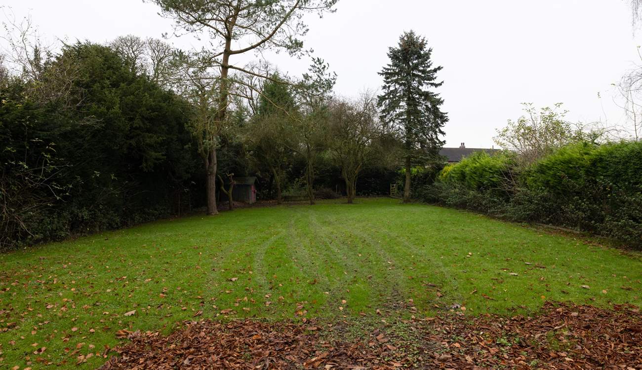 The bonus garden is great for a game of football or cricket, whichever you prefer.