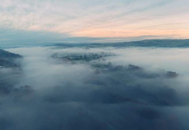 Morning mist among the peaks.