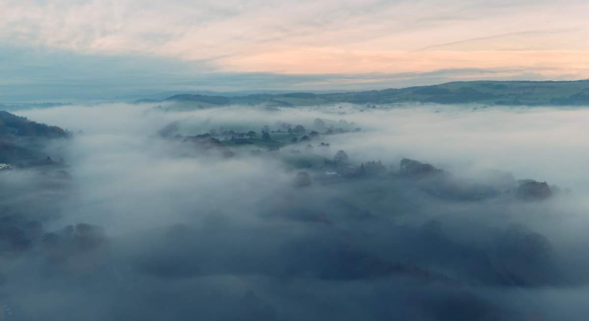 Morning mist among the peaks.