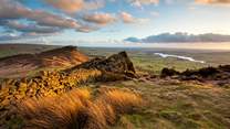 Looking out over the countryside from The Roaches.