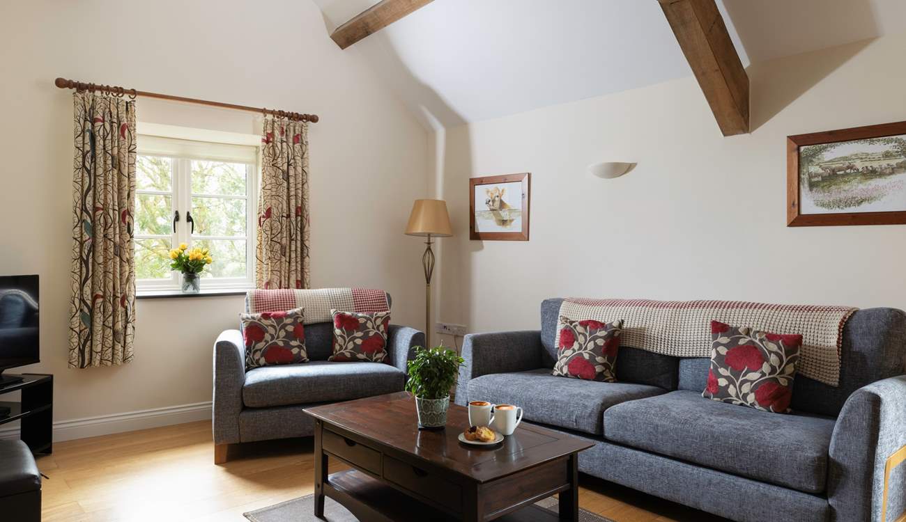 Sink back into the comfy sofas.