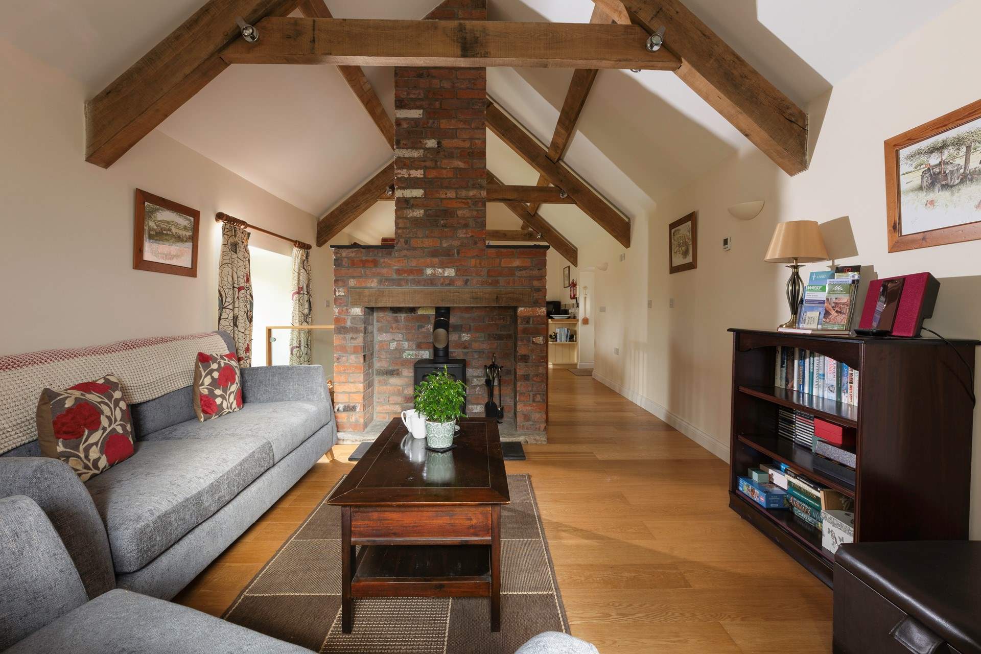 The open plan space is perfect for socialising. 