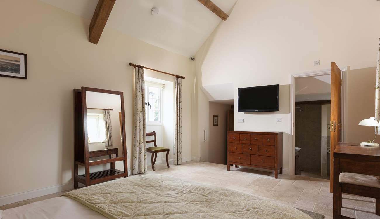 There is so much space in bedroom 1.