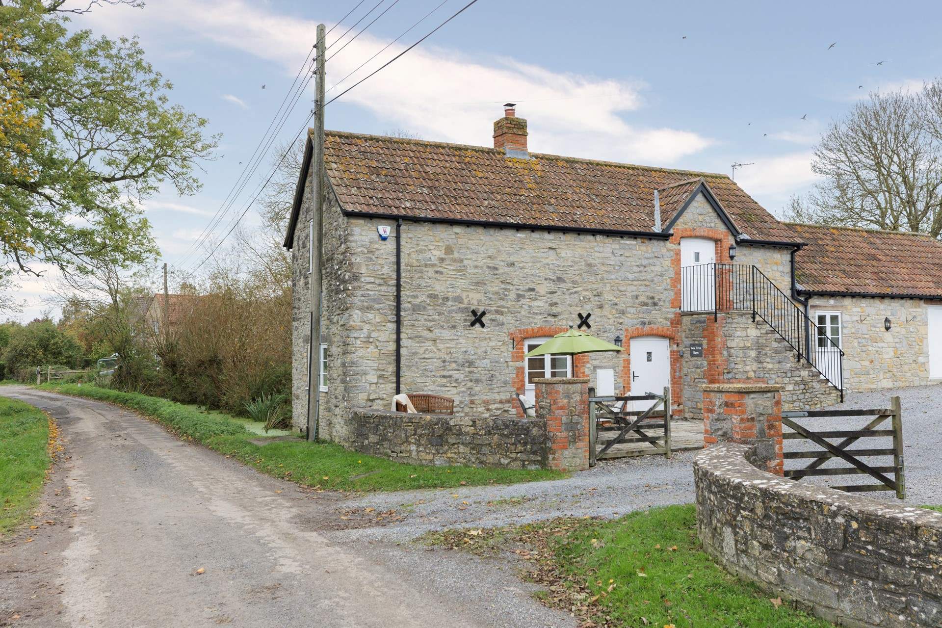 The lane is very quiet and there is plenty of parking.
