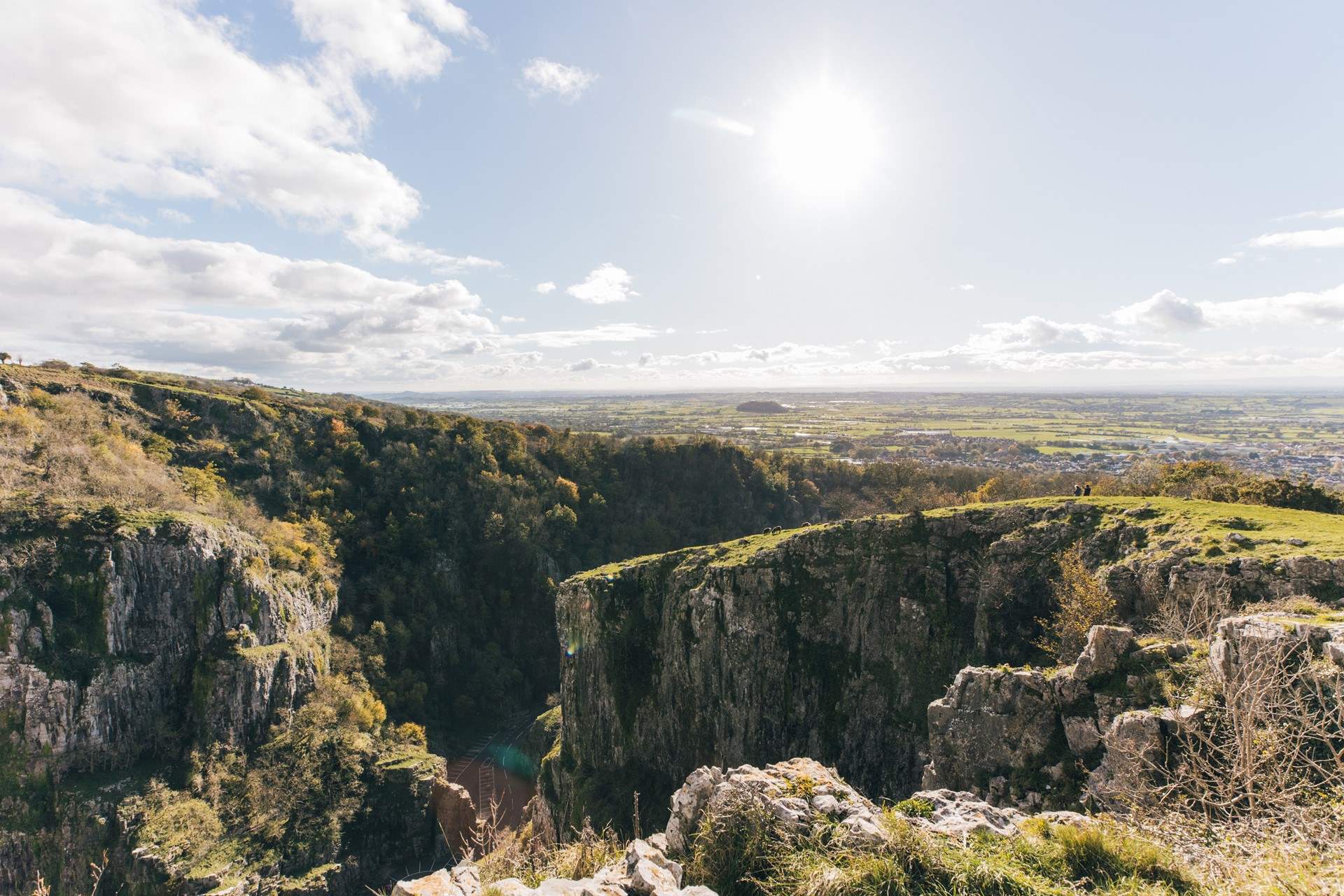 There are some magnificent vistas at Cheddar Gorge.