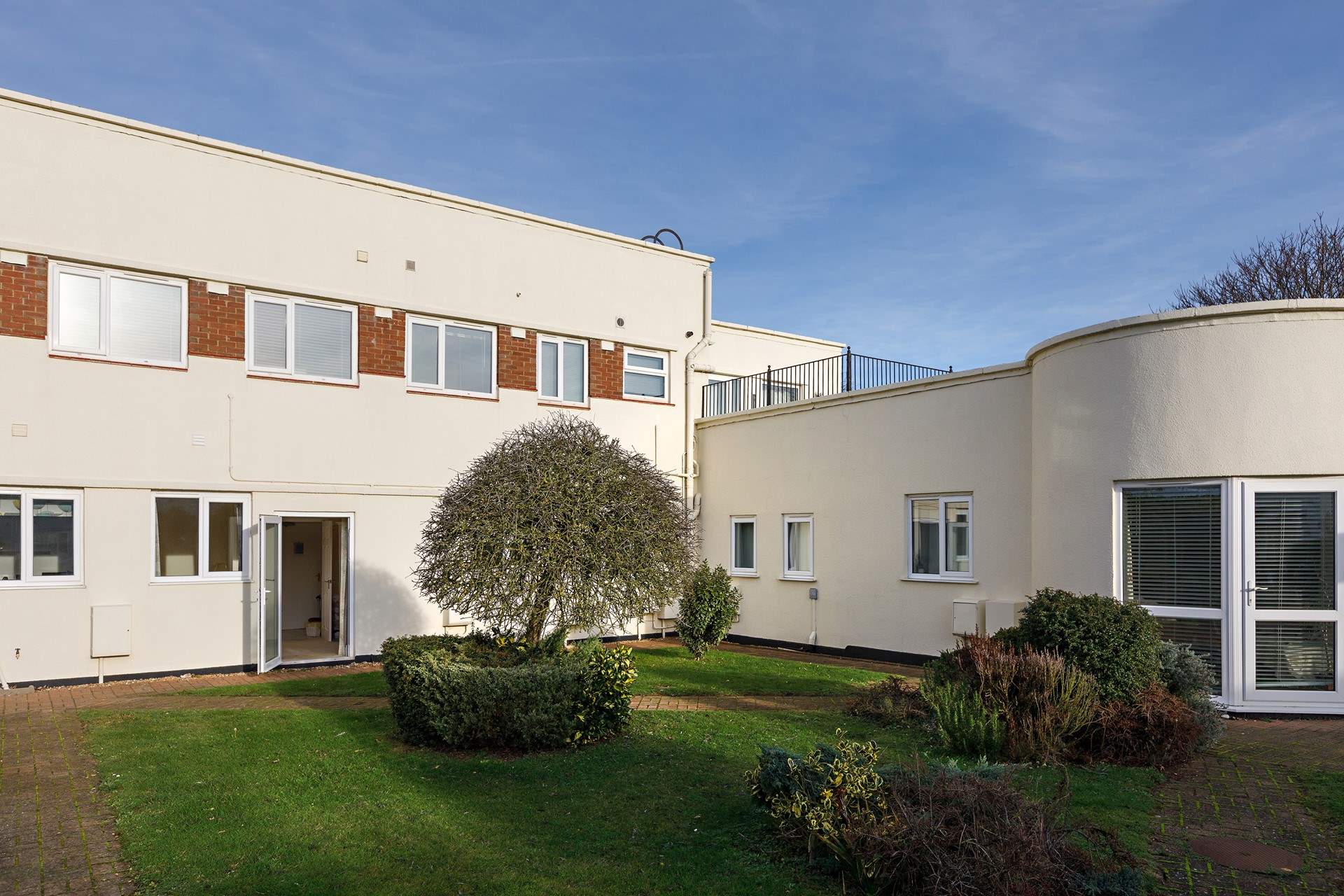 The communal garden.