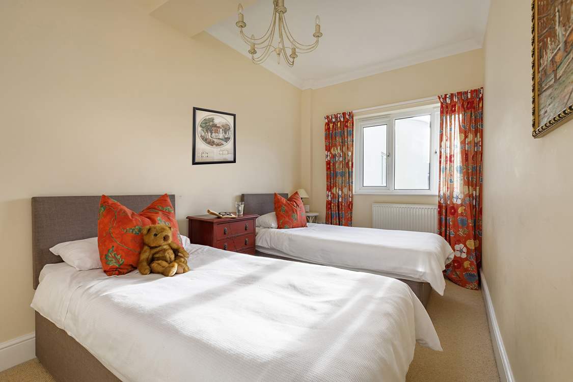 Bedroom 2  has a 'zip and link' bed, giving you the choice of a super-king double or twin beds, ideal for adults and children.
